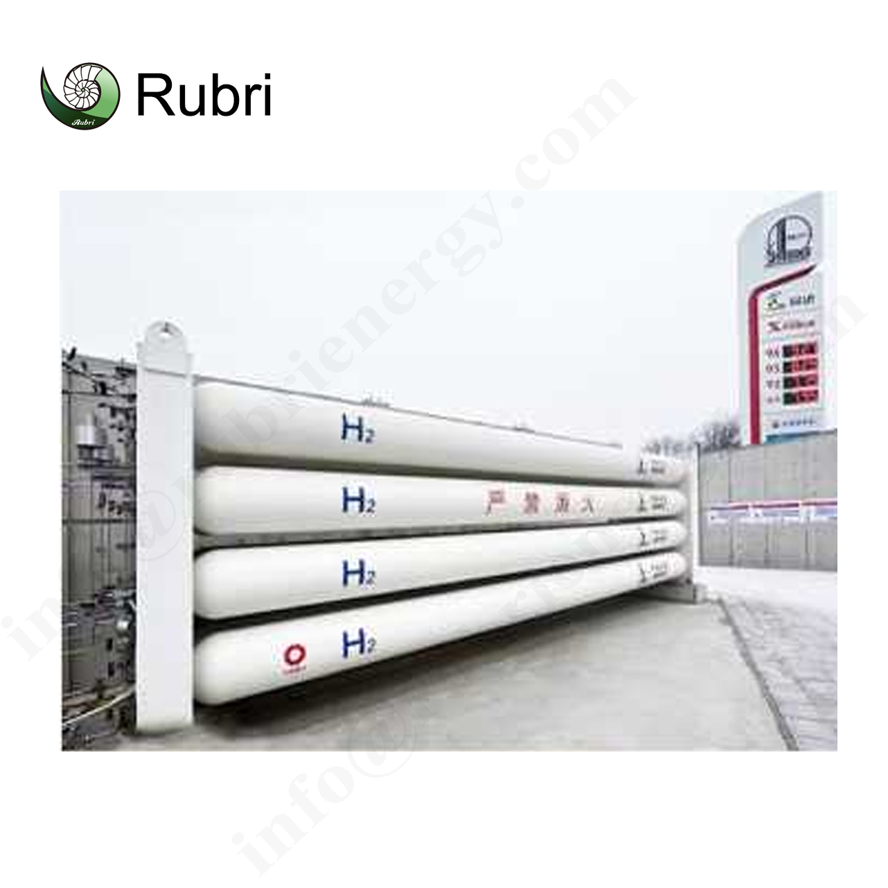 200bar stationary hydrogen tube