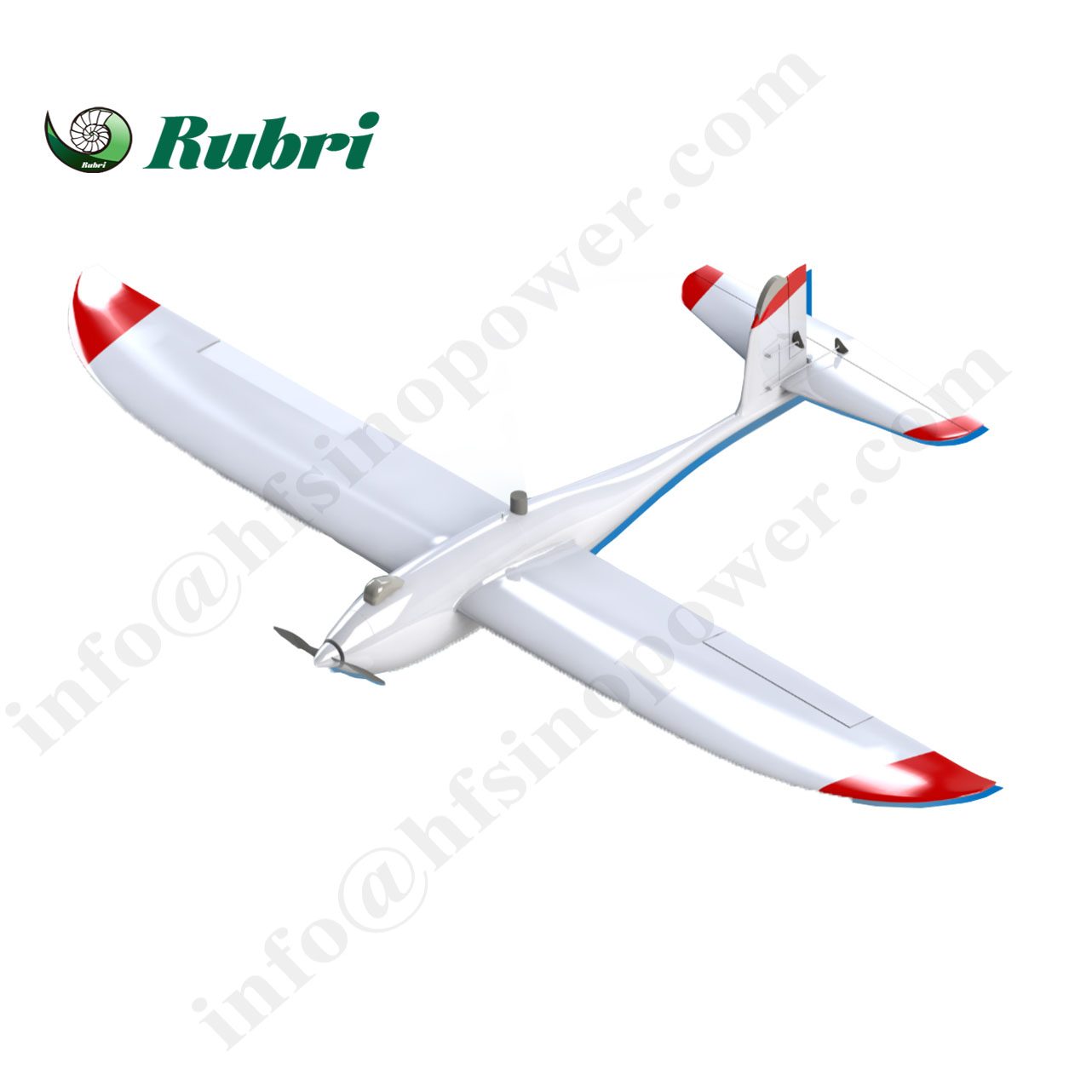 Hand-thrown fixed-wing drone
