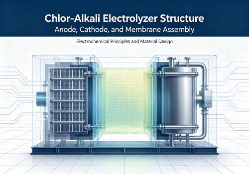 Core Structure Analysis of Chlor-Alkali Electrolyzers: Anode, Cathode, and Membrane Assembly