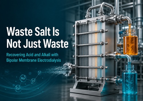 Waste Salt Is Not Just Waste: How Does Bipolar-Membrane Electrodialysis Recover Acid and Alkali?